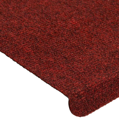 Stufenmatten Selbstklebend 15 Stk. 65x24,5x3,5 cm Rot