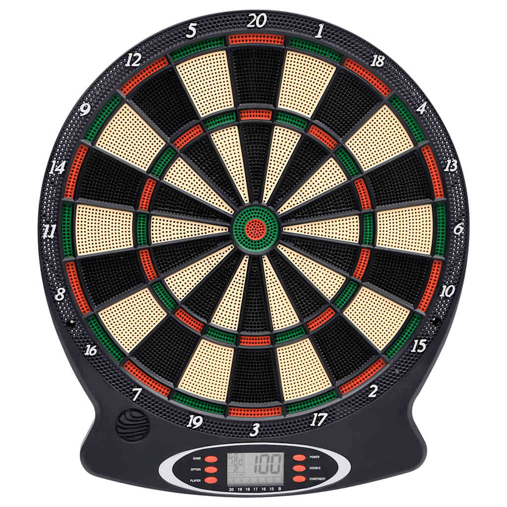 Elektrische Dartscheibe mit Darts Schwarz Polypropylen