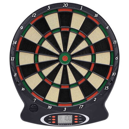 Elektrische Dartscheibe mit Darts Schwarz Polypropylen