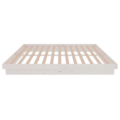 Massivholzbett Weiß 180x200 cm