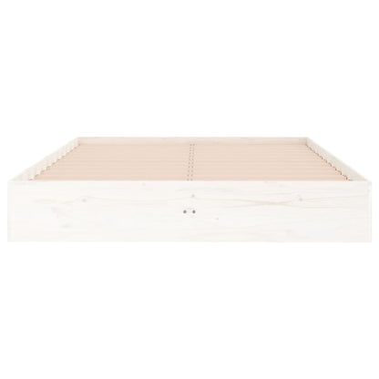 Massivholzbett Weiß 120x190 cm