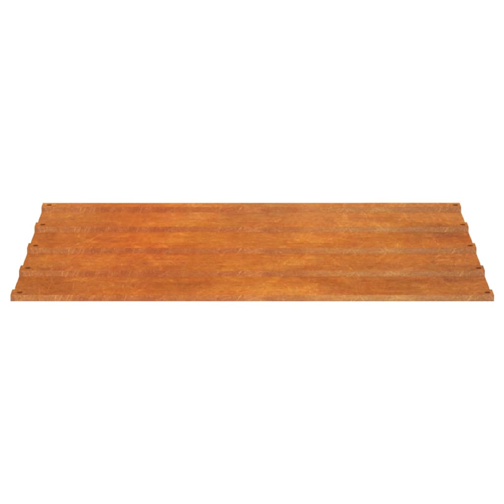 Dachplatten 12 Stk. Rostig 100x44 cm Cortenstahl