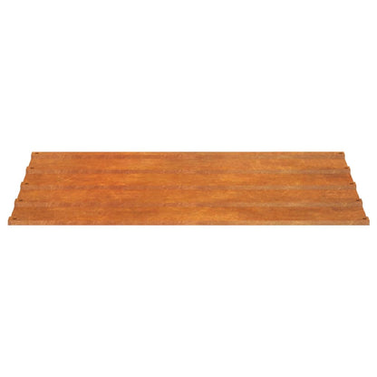 Dachplatten 12 Stk. Rostig 100x44 cm Cortenstahl