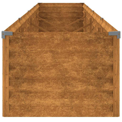 Garten-Hochbeet 386 x 50 x 36 cm Cortenstahl