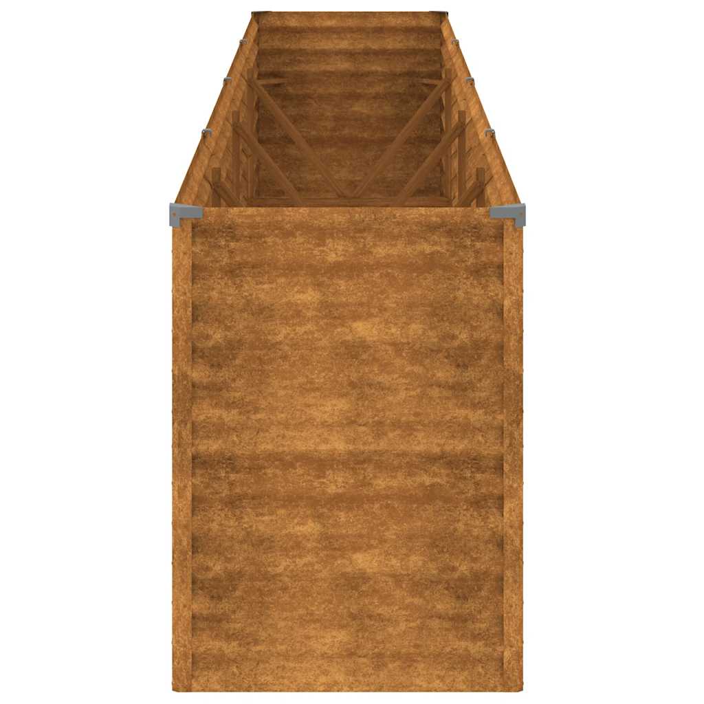 Garten-Hochbeet 385 x 50 x 69 cm Cortenstahl