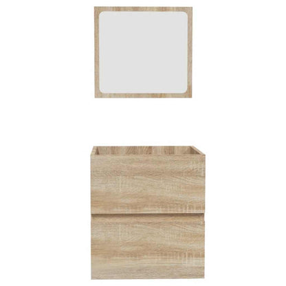 Badschrank mit Spiegel Sonoma-Eiche Holzwerkstoff