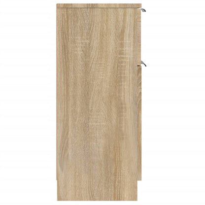 Sideboards 2 Stk. Sonoma-Eiche 30x30x70 cm Holzwerkstoff