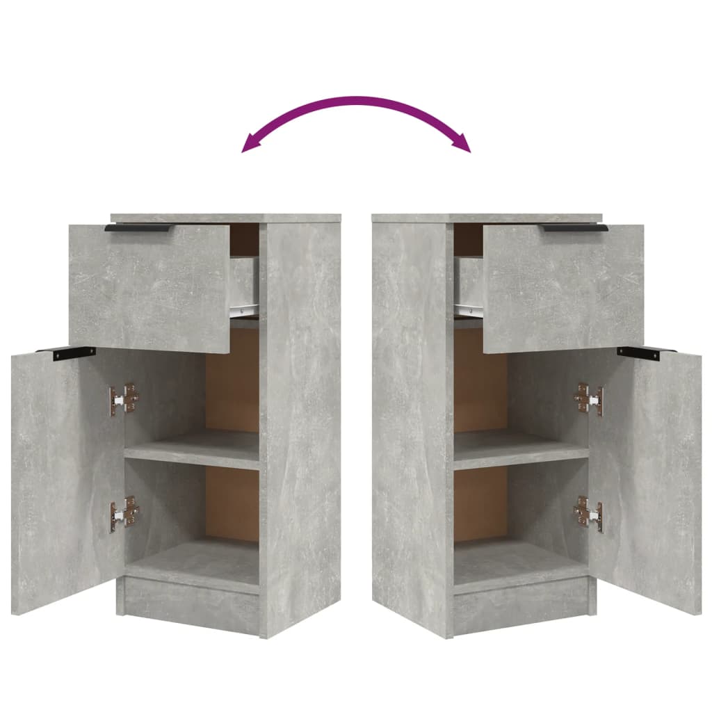 Sideboard Betongrau 30x30x70 cm Holzwerkstoff