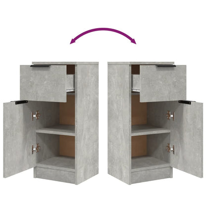 Sideboard Betongrau 30x30x70 cm Holzwerkstoff