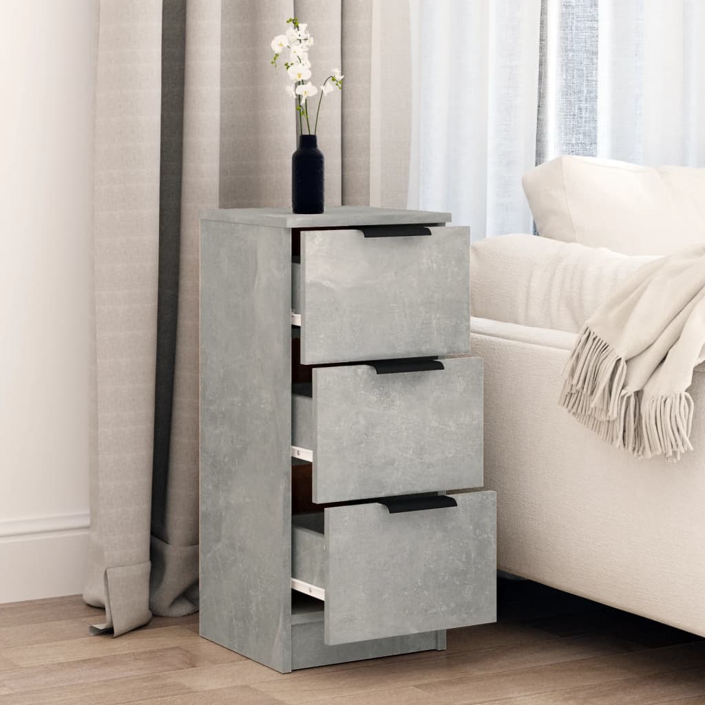 Sideboard Betongrau 30x30x70 cm Holzwerkstoff