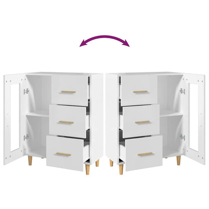 Sideboard Weiß 69,5x34x90 cm Holzwerkstoff