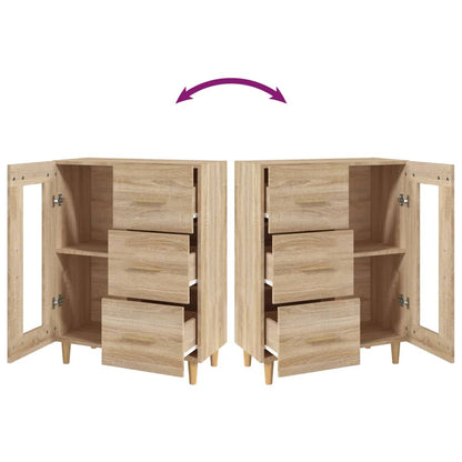 Sideboard Sonoma-Eiche 69,5x34x90 cm Holzwerkstoff