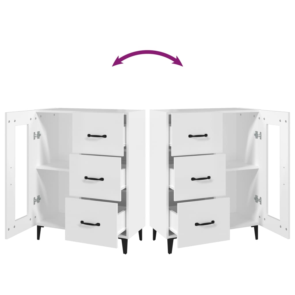 Sideboard Weiß 69,5x34x90 cm Holzwerkstoff