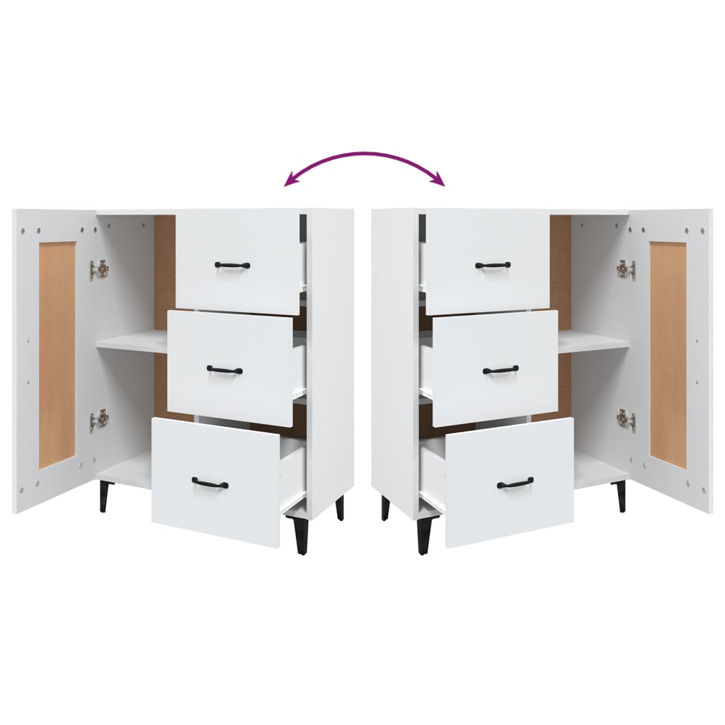 Sideboard Weiß 69,5x34x90 cm Holzwerkstoff