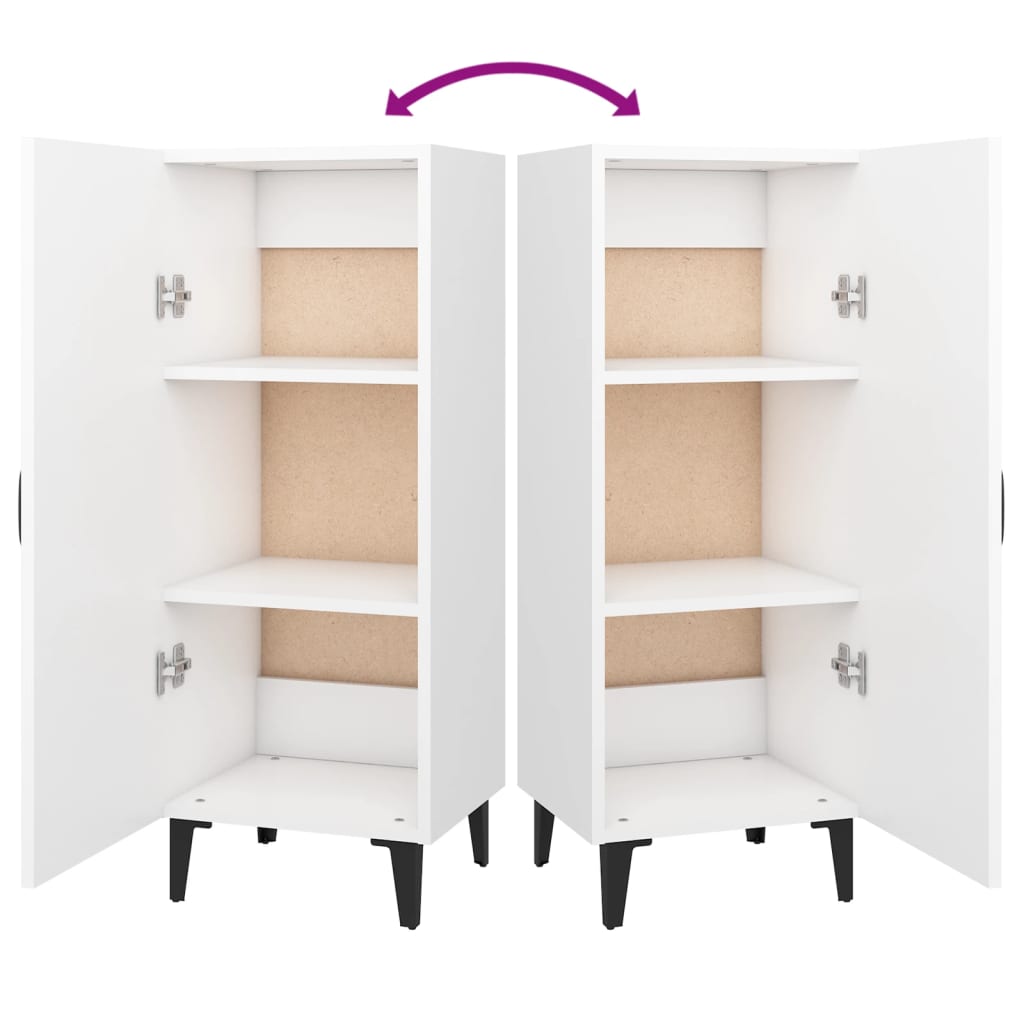 Sideboard Weiß 34,5x34x90 cm Holzwerkstoff