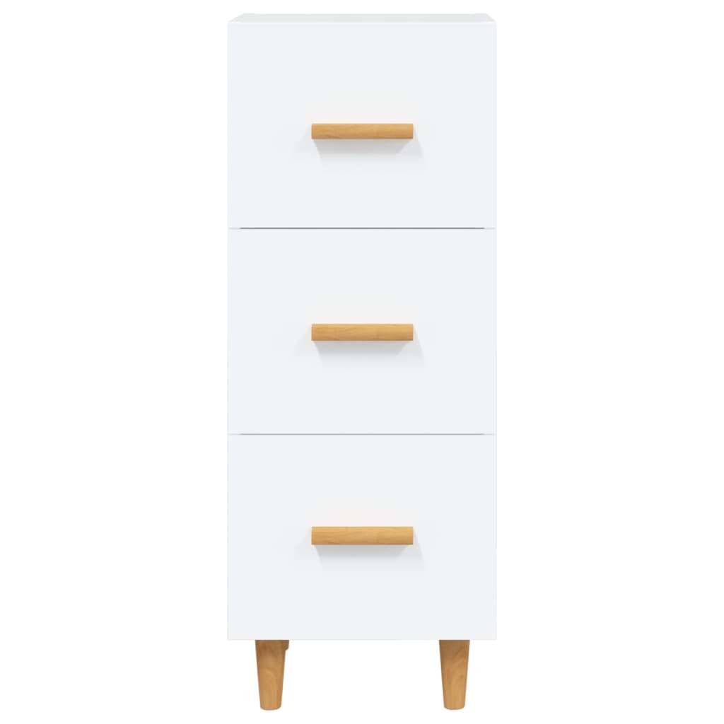 Sideboard Weiß 34,5x34x90 cm Holzwerkstoff