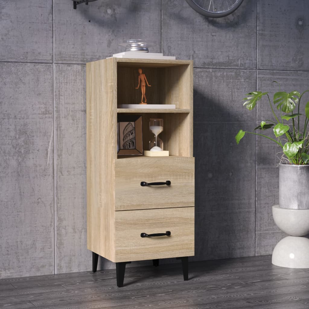 Sideboard Sonoma-Eiche 34,5x34x90 cm Holzwerkstoff