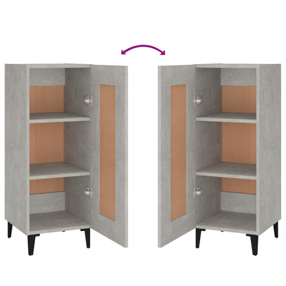 Sideboard Betongrau 34,5x34x90 cm Holzwerkstoff