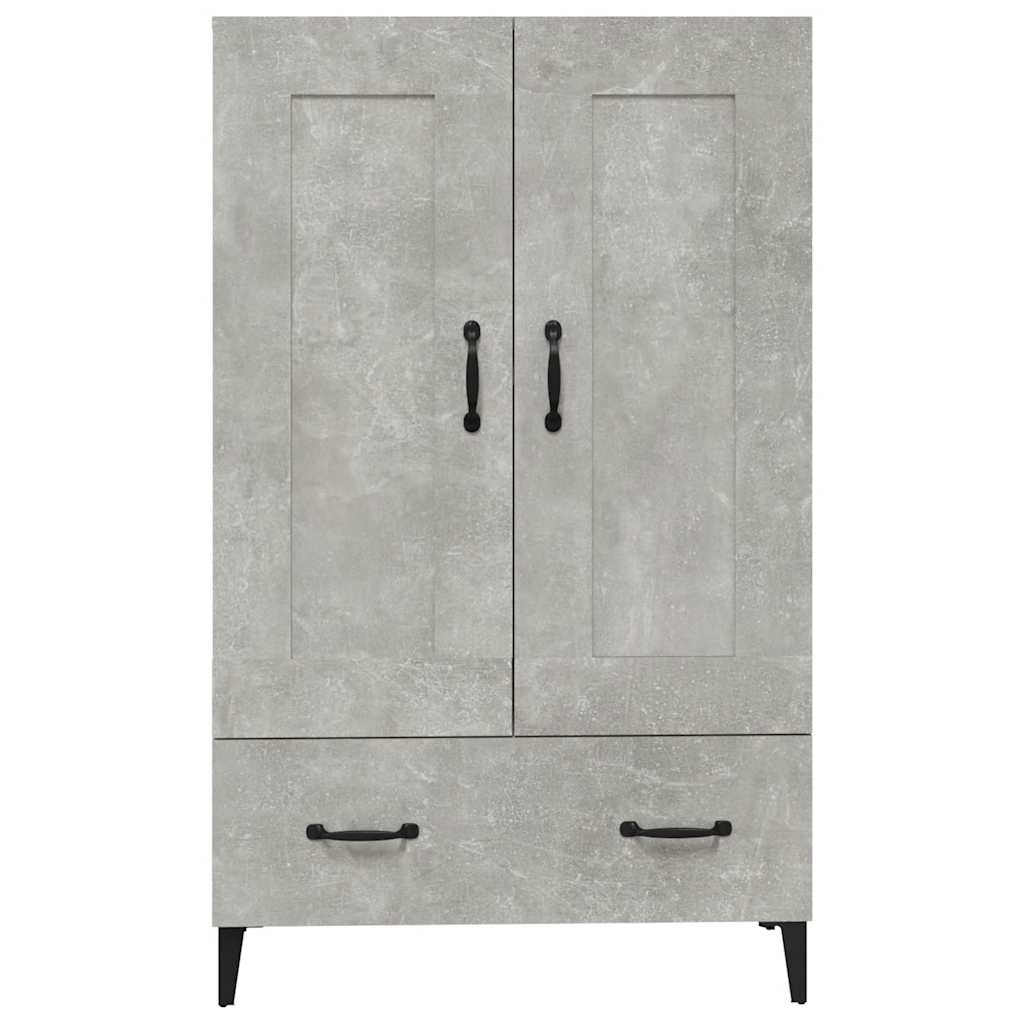 Highboard Betongrau 70x31x115 cm Holzwerkstoff
