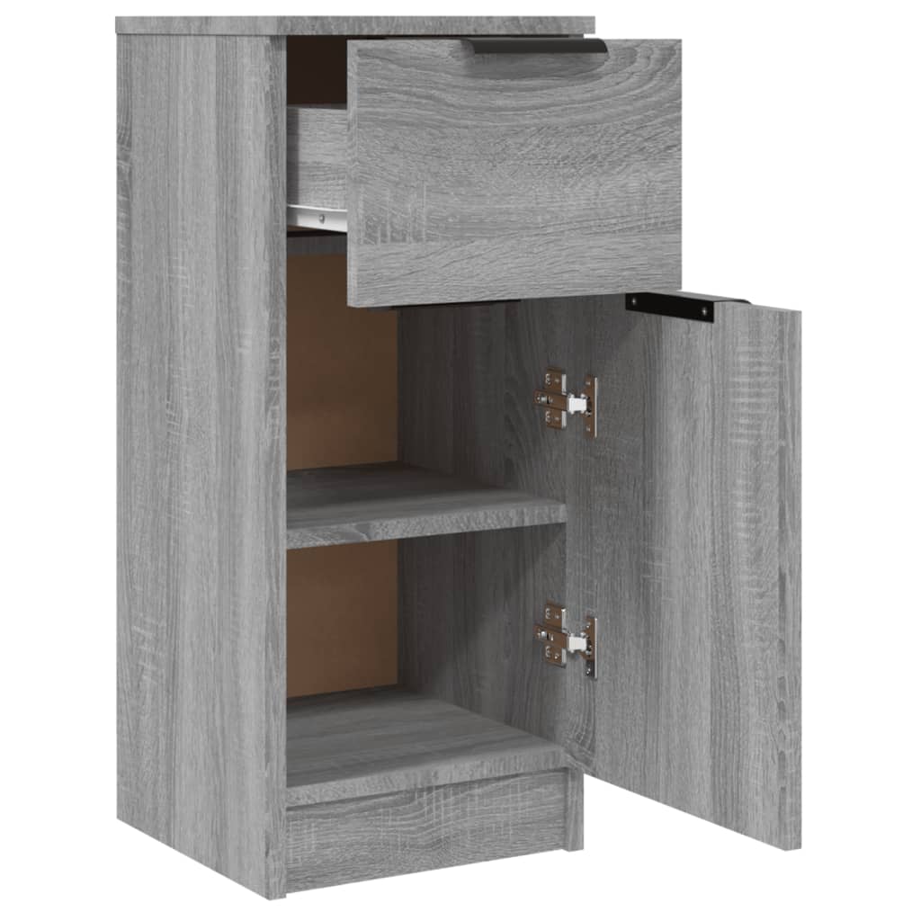 Sideboards 2 Stk. Grau Sonoma 30x30x70 cm Holzwerkstoff