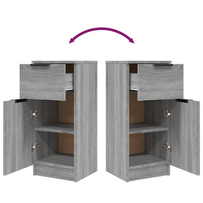 Sideboards 2 Stk. Grau Sonoma 30x30x70 cm Holzwerkstoff