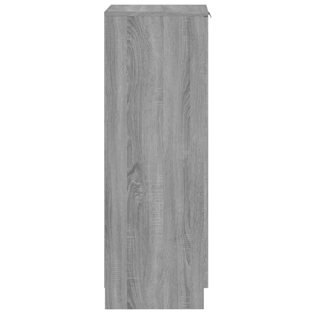 Schuhschrank Grau Sonoma 30x35x100 cm Holzwerkstoff