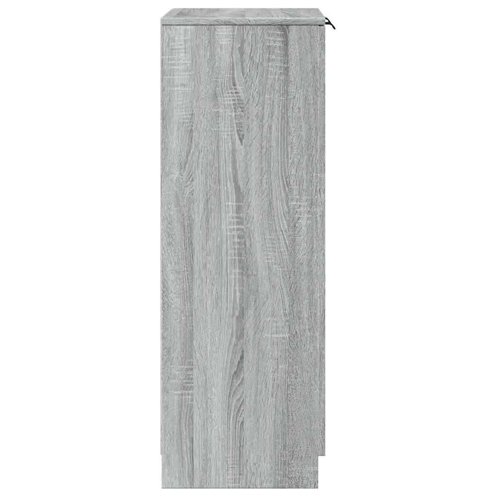 Schuhschrank Grau Sonoma 59x35x100 cm Holzwerkstoff