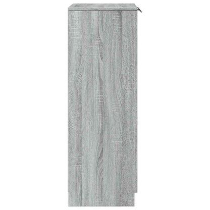 Schuhschrank Grau Sonoma 59x35x100 cm Holzwerkstoff