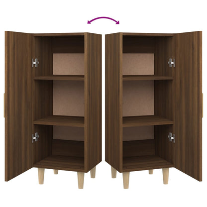 Sideboard Braun Eichen-Optik 34,5x34x90 cm Holzwerkstoff