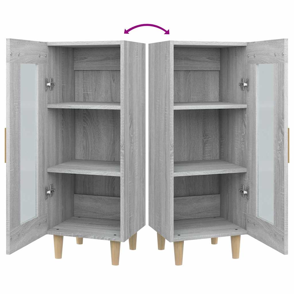 Sideboard Grau Sonoma 34,5x34x90 cm Holzwerkstoff