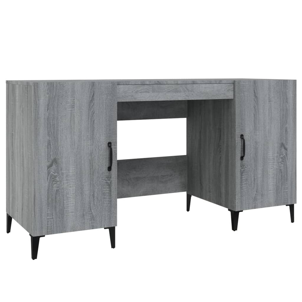 Schreibtisch Grau Sonoma 140x50x75 cm Holzwerkstoff