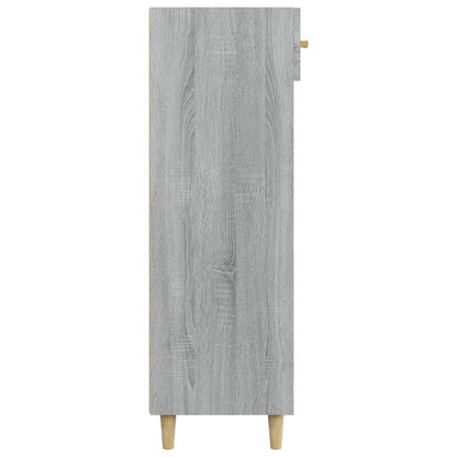 Schuhschrank Grau Sonoma 60x35x105 cm Holzwerkstoff