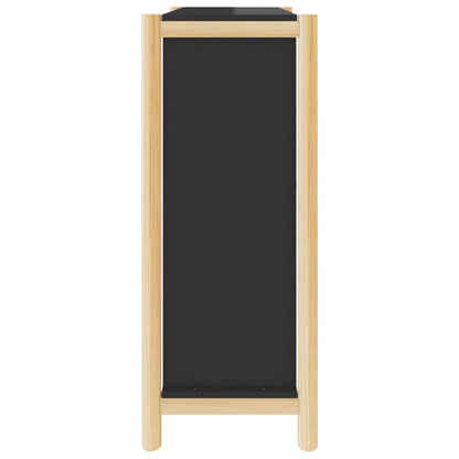 Schuhschrank Schwarz 57,5x33x80 cm Holzwerkstoff