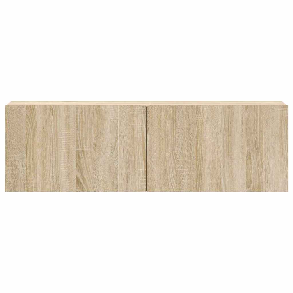 3-tlg. TV-Schrank-Set Sonoma-Eiche Holzwerkstoff