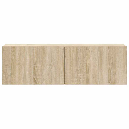 3-tlg. TV-Schrank-Set Sonoma-Eiche Holzwerkstoff