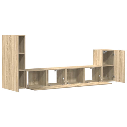 4-tlg. TV-Schrank-Set Sonoma-Eiche Holzwerkstoff