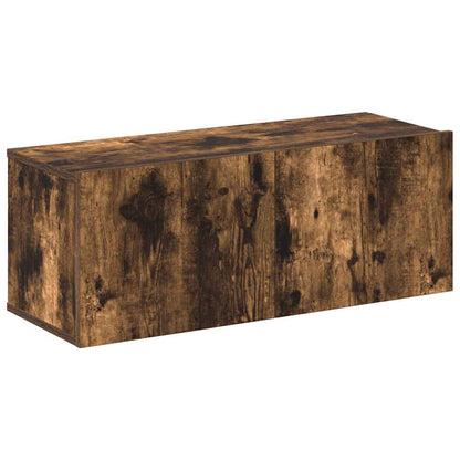 4-tlg. TV-Schrank-Set Räuchereiche Holzwerkstoff