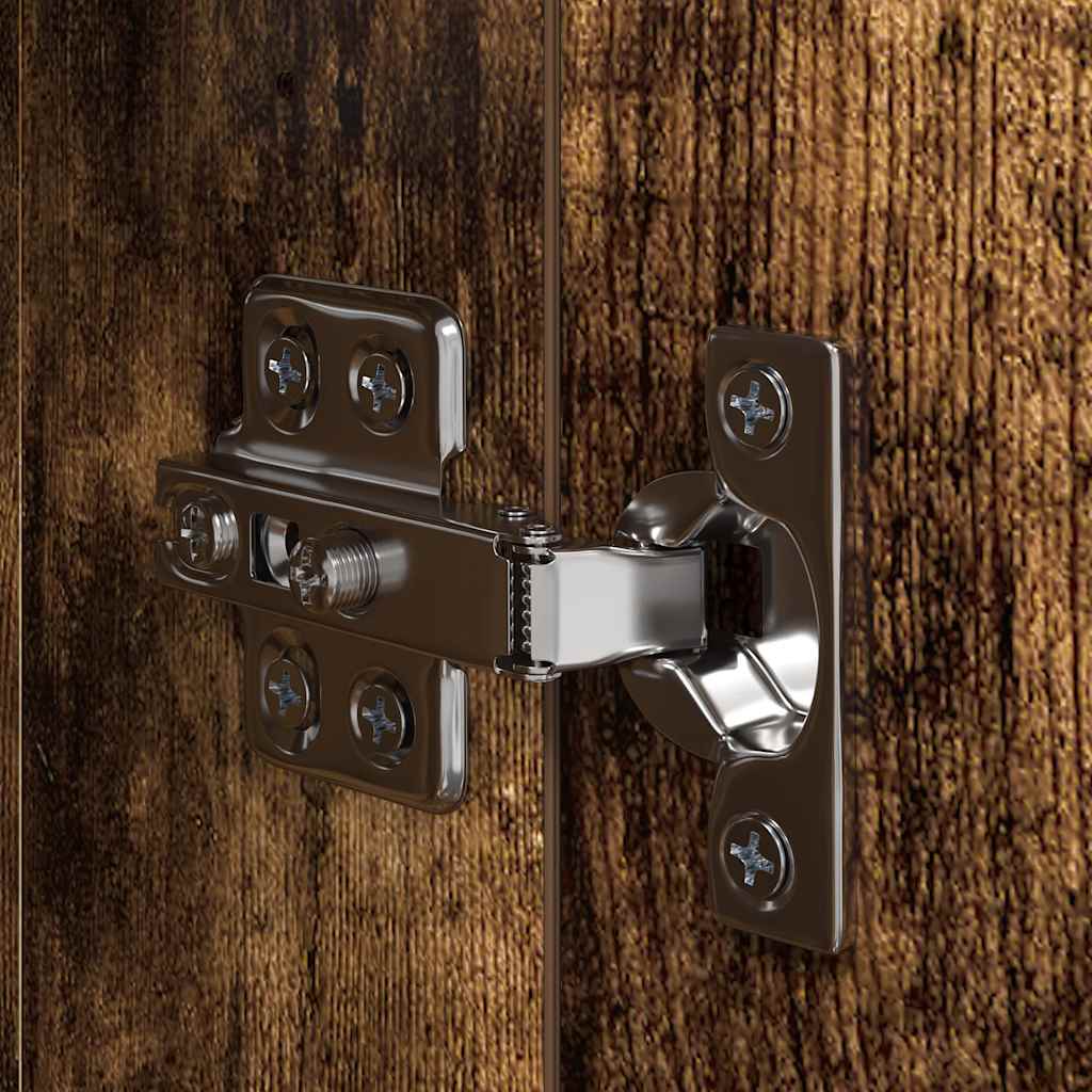 4-tlg. TV-Schrank-Set Räuchereiche Holzwerkstoff