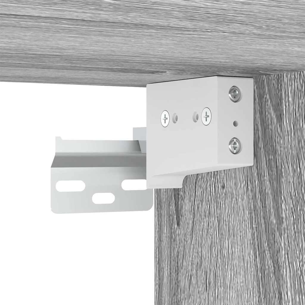 4-tlg. TV-Schrank-Set Grau Sonoma Holzwerkstoff