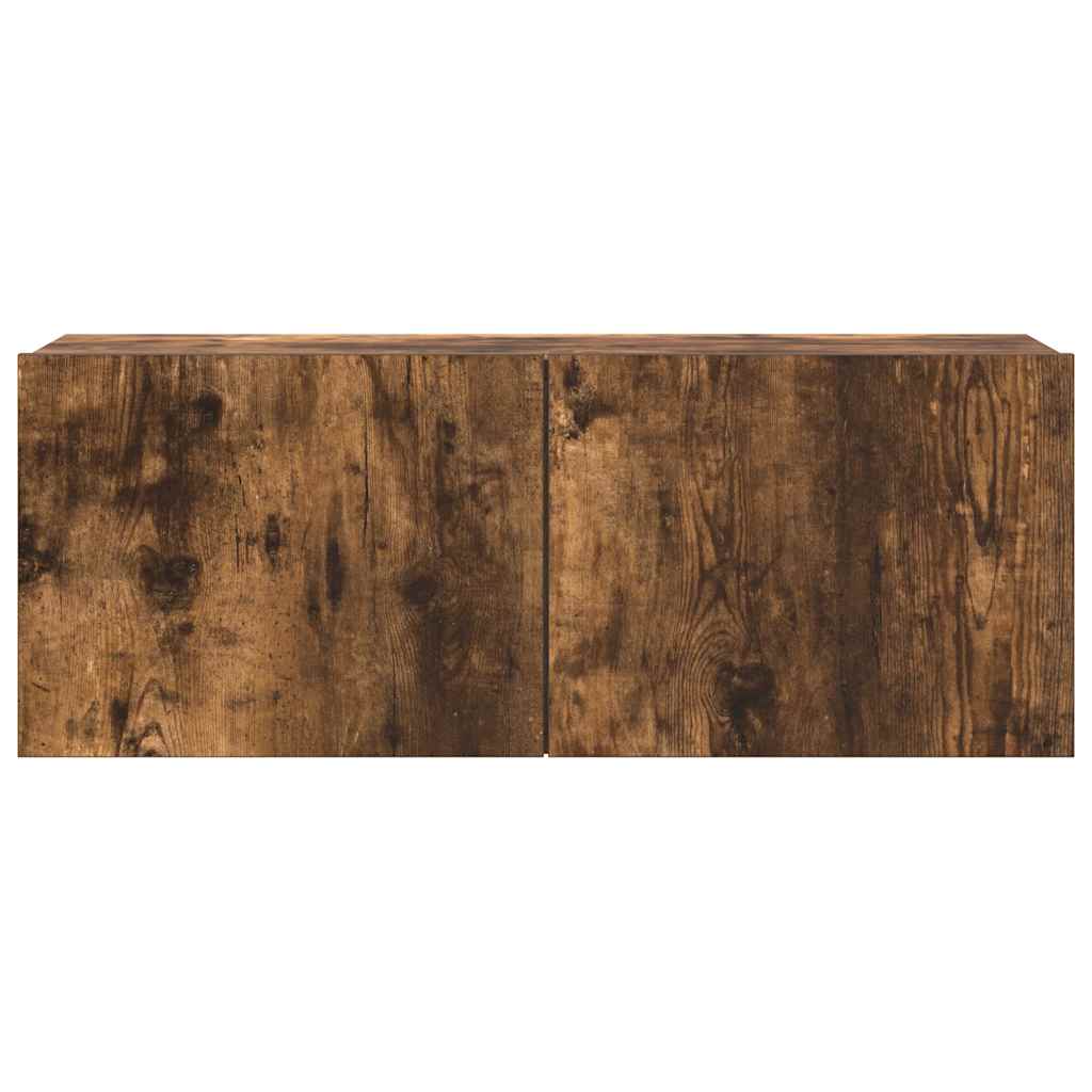 4-tlg. TV-Schrank-Set Räuchereiche Holzwerkstoff