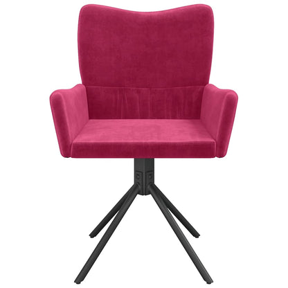 Esszimmerstühle 2 Stk. Drehbar Weinrot Samt