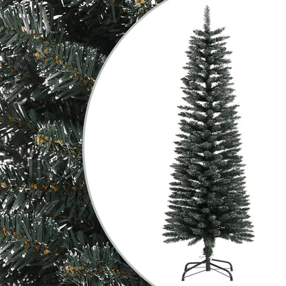 Künstlicher Weihnachtsbaum mit Ständer Schlank Grün 120 cm PVC