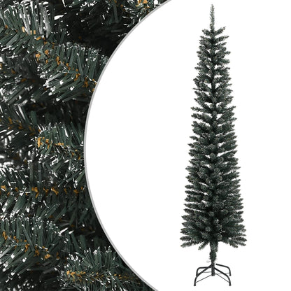 Künstlicher Weihnachtsbaum mit Ständer Schlank Grün 240 cm PVC
