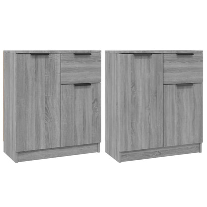 Sideboards 2 Stk. Grau Sonoma 60x30x70 cm Holzwerkstoff