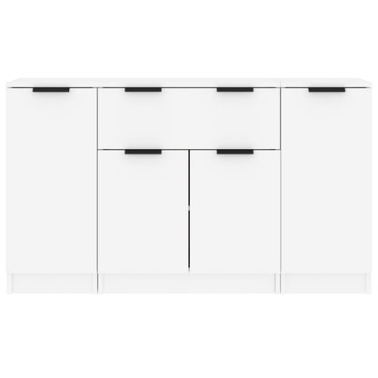 Sideboards 3 Stk. Weiß Holzwerkstoff