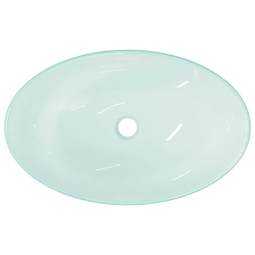 Waschbecken Hartglas 54,5x35x15,5 cm Matt