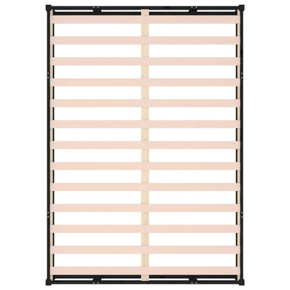 Massivholzbett Schwarz 160x200 cm