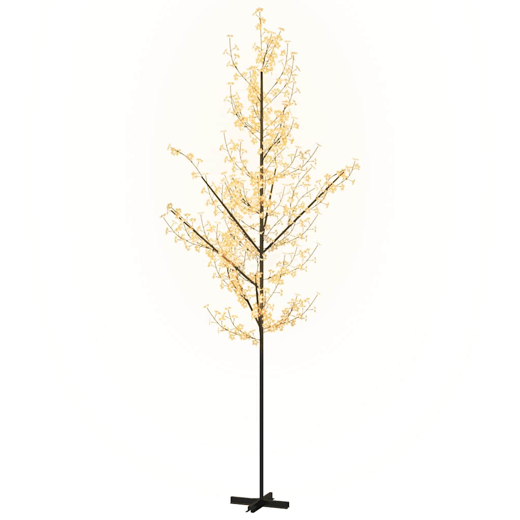LED-Baum mit Kirschblüten Warmweiß 672 LEDs 400 cm