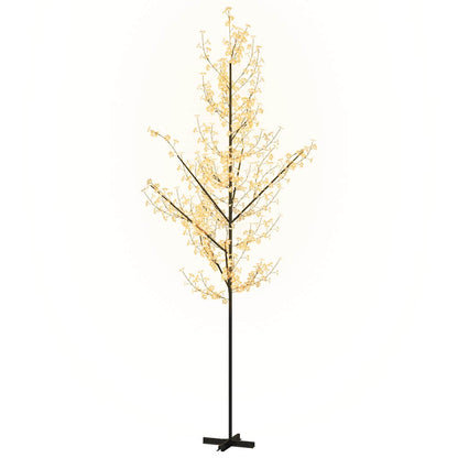 LED-Baum mit Kirschblüten Warmweiß 672 LEDs 400 cm