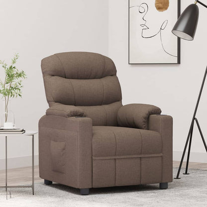 Relaxsessel Taupe Stoff
